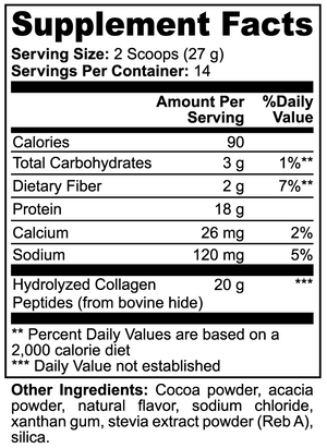 Grass-Fed Collagen Peptides: Chocolate