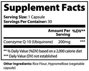 CoQ10 Ubiquinone 200 mg