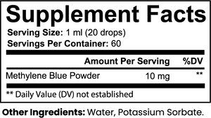 Methylene Blueprint: Methylene Blue Drops 10 mg